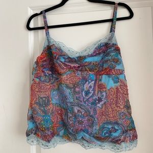 ECI NEW YORK 2000’s bandana patchwork cami Y2k slip tank
